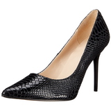 Kůže 10 cm CLASSIQUE-20SP velké velikosti stilettos boty